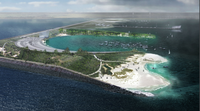 Rendering of Galveston Bay Park